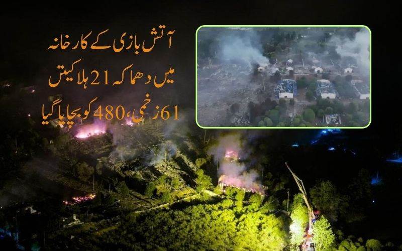 چین: آتش بازی کا سامان تیار کرنے والی فیکٹری میں دھماکہ،21 افراد ہلاک 61 زخمی